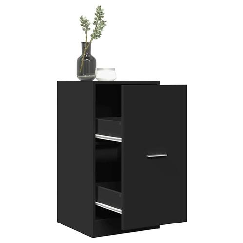 vidaXL Apothekerskast 40x41x77,5 cm bewerkt hout zwart, Huis en Inrichting, Kasten | Overige, Nieuw, Verzenden