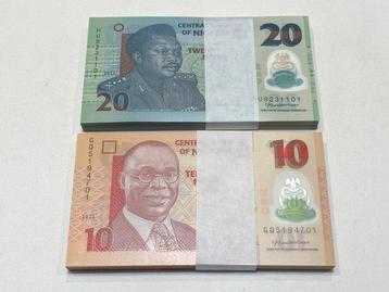Nigeria. - 100 x 10 and 100 x 20 Naira - 2022/2024 - Pick