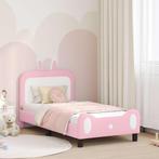 vidaXL Kinderen bedframe met hoofdboard Roze 80 x 160 cm PU, Huis en Inrichting, Verzenden, Nieuw
