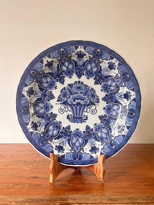 De Porceleyne Fles, Delft - Schotel - Aardewerk - Grote, Antiek en Kunst, Antiek | Glaswerk en Kristal
