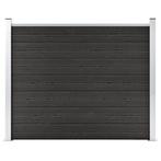 vidaXL Schuttingpaneel 180x146 cm HKC grijs, Verzenden, Nieuw