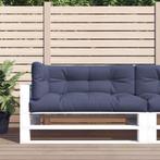 vidaXL Palletkussens 3 st stof marineblauw, Huis en Inrichting, Woonaccessoires | Kussens, Verzenden, Nieuw