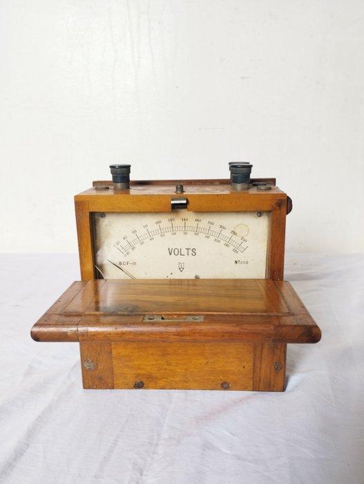 Voltmètre ancien de laboratoire , steampunk -, Antiek en Kunst, Antiek | Wandborden en Tegels