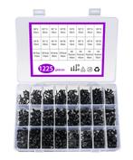 Zwarte boutjes en moertjes (M2, M3, M4, M5, 1225 stuks), Verzenden, Nieuw