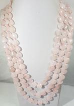 Natuurlijke Roze Kwarts - VALENTIJNSHARTEN - Zilveren 925