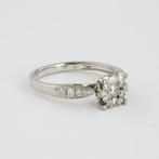 Ring - 14 karaat Witgoud Diamant (Natuurlijk) - Diamant, Handtassen en Accessoires, Ringen, Nieuw
