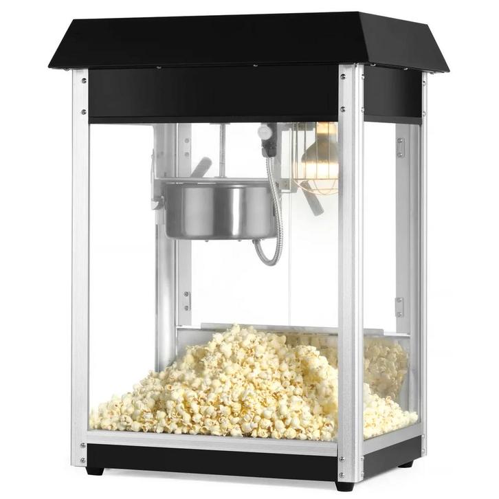 Popcornmachine | Zwart | 1.5kW (230V) | 560x420x770(h)mm, Zakelijke goederen, Horeca | Keukenapparatuur, Nieuw in verpakking, Verzenden