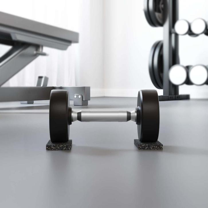 vidaXL Rubber granulaatrol Zwart 2000 x 5 x 0,8 cm Rubber, Zakelijke goederen, Overige Zakelijke goederen, Verzenden