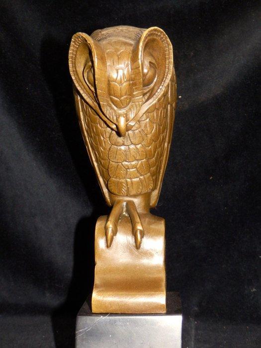 sculptuur, Fraaie bronzen Art Deco UIL - 25 cm - Brons,, Antiquités & Art, Curiosités & Brocante