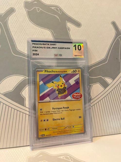 Wizards of The Coast - 1 Graded card - #154 PIKACHU / BATIK, Hobby & Loisirs créatifs, Jeux de cartes à collectionner | Pokémon