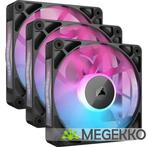Corsair iCUE LINK RX120 RGB 120mm PWM Fan Starter Kit Black, Computers en Software, Computerkoelers, Verzenden, Nieuw