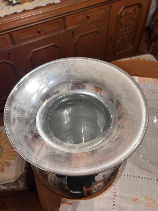 Vaas - Glas - Spiegelende glazen vaas., Huis en Inrichting, Overige Huis en Inrichting