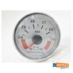 Bieden: Volvo Penta Voltmeter white 18-32V - 874925, Watersport en Boten, Ophalen of Verzenden, Nieuw