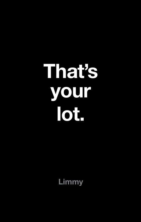 That’s Your Lot 9780008172619 Brian Limond, Boeken, Taal | Engels, Zo goed als nieuw, Verzenden