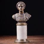 Albast, Brons, Tiberius - Tweede Romeinse keizer Beeld - 200, Antiquités & Art