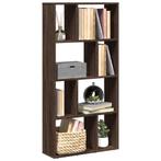 vidaXL Boekenkast 60x20x120 cm bewerkt hout bruin, Huis en Inrichting, Kasten | Boekenkasten, Verzenden, Nieuw