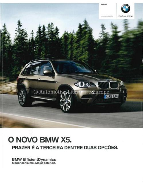 2011 BMW X5 BROCHURE BRAZILIAANS, Boeken, Auto's | Folders en Tijdschriften, Ophalen of Verzenden