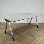 Haworth in hoogte verstelbare tafel 200x80 cm, licht grijs, Gebruikt, Bureau