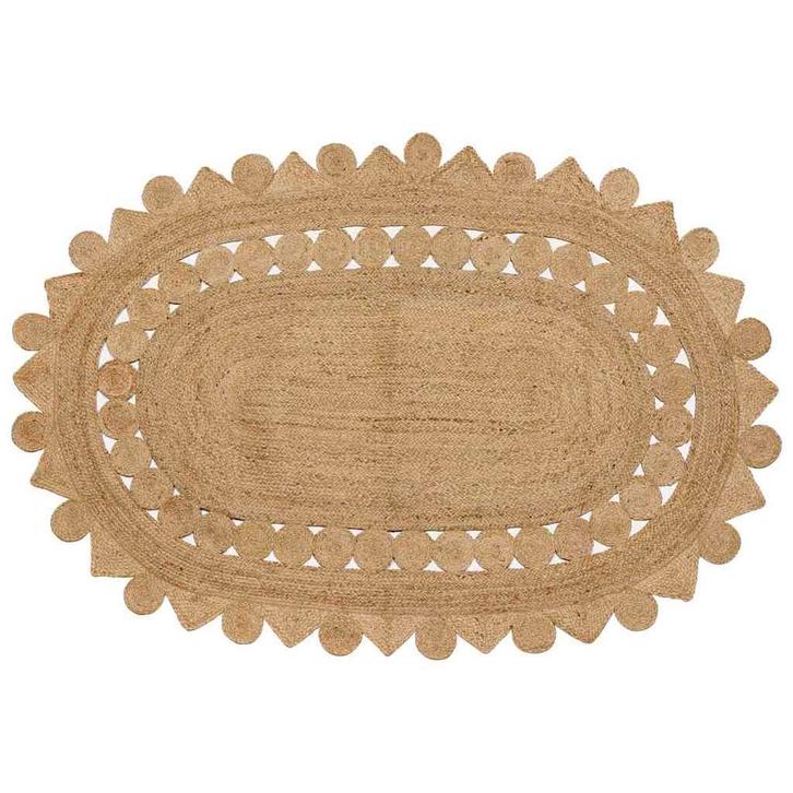 vidaXL Tapijt Bruin 205 x 305 cm Jute, Maison & Meubles, Ameublement | Tapis & Moquettes, Envoi