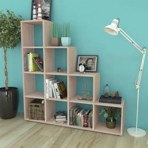 vidaXL Boekenkast/presentatiemeubel trapvormig 142 cm, Huis en Inrichting, Kasten | Boekenkasten, Nieuw, Verzenden