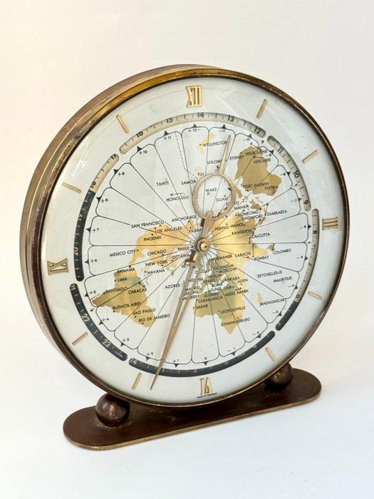 Horloge de table - “World Time” – Kieninger & Obergfell, Antiquités & Art, Antiquités | Horloges