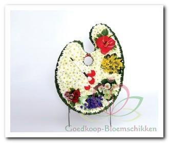 Verfpalet/ schilderspalet steekschuimvorm b-keus letop niet, Huis en Inrichting, Woonaccessoires | Kunstplanten en Kunstbloemen