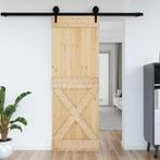 vidaXL Deur NARVIK 80x210 cm massief grenenhout, Doe-het-zelf en Bouw, Deuren en Vliegenramen, Verzenden, Nieuw