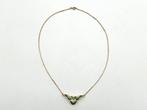 Ketting met hanger - 18 karaat Geel goud - 0.16ct. tw., Handtassen en Accessoires, Antieke sieraden