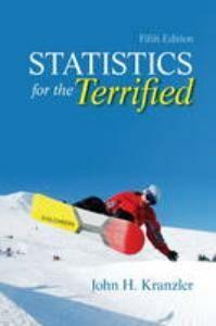 Statistics for the Terrified 9780205004065 JohnKranzler, Livres, Langue | Anglais, Envoi