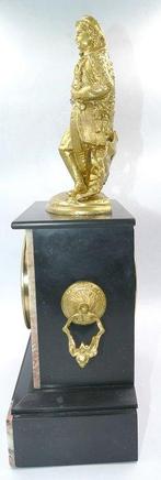 Klok - Marmer, Zinklegering - 1850-1900, Antiek en Kunst