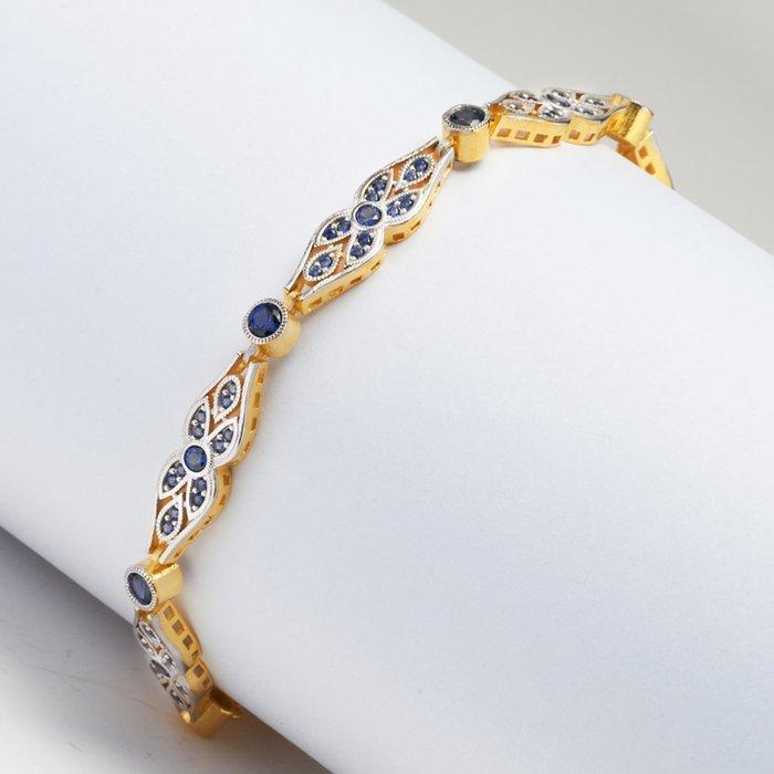 Zonder minimumprijs - Armband - 8 karaat Zilver, Geel goud -, Bijoux, Sacs & Beauté, Bracelets