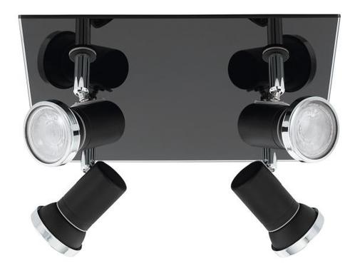 Veiling - EGLO Tamara 1 spot zwart/grijs 24 cm GU10, Huis en Inrichting, Lampen | Spots