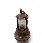 Olielamp - Oude mijnlamp - Glas, Metaal