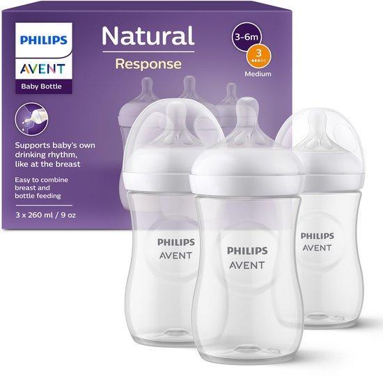 Philips Avent Babyflessen 260ml – Flow 3- 3 flessen - SCY., Kinderen en Baby's, Babyvoeding en Toebehoren, Nieuw, Verzenden