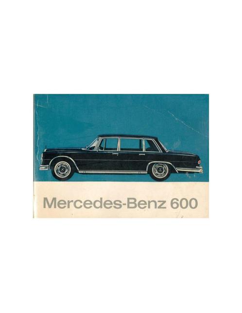 1969 MERCEDES BENZ 600 PULLMAN SERVICE- & GARANTIEBOEK, Auto diversen, Handleidingen en Instructieboekjes