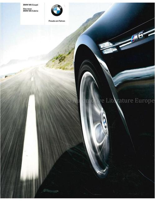 2007 BMW M6 BROCHURE DUITS, Livres, Autos | Brochures & Magazines