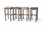 Tabouret (4) - Fer, Bois - Tabourets de bar italiens