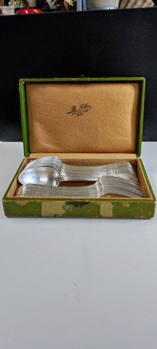 SFAM - Tafelservies voor 12 (24) - Verzilverd, Antiquités & Art, Antiquités | Meubles | Tables