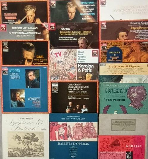 Herbert von karajan - Lot of 16 LPs including a box set, Cd's en Dvd's, Vinyl Singles