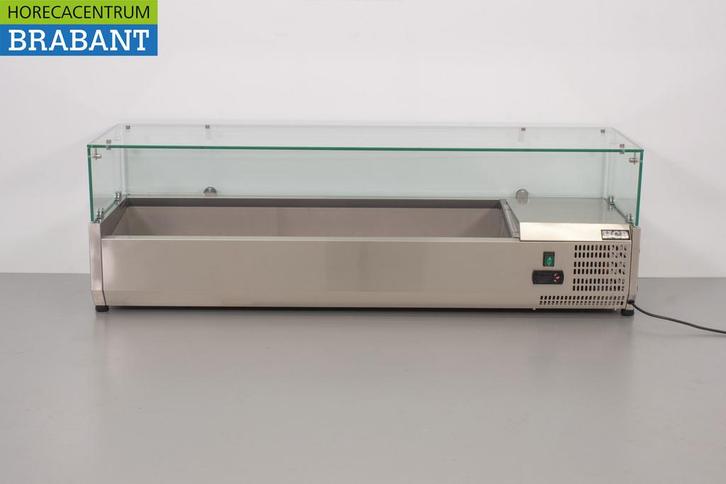 RVS HCB Opzetvitrine Opzet koelvitrine saladière 6 x 1/3 140, Zakelijke goederen, Horeca | Keukenapparatuur, Ophalen of Verzenden