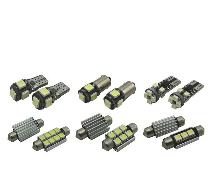 Kit 10 Ampoules Led Intérieur Pour Renault Megane II 2 Mk2 C, Auto-onderdelen, Verlichting, Verzenden