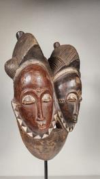 Dubbel houten masker - Baule - Ivoorkust (Zonder