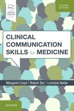 Clinical Communication Skills for Medicine 9780702072130, Verzenden, Zo goed als nieuw, Margaret Lloyd