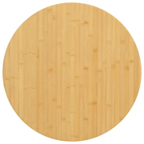 vidaXL Tafelblad Ø 70x1,5 cm bamboe, Huis en Inrichting, Tafelonderdelen, Nieuw, Verzenden