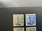 Spanje 1940/1945 - Franco - zonder dentar - 40 cts + 45 cts, Gestempeld