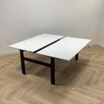 Drentea duo slingerbureau, 160x80 cm, wit - zwart, Huis en Inrichting, Bureaus, Gebruikt, Bureau