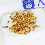 9 pcs Diamant (Kleurbehandeld) - 1.45 ct - Rond - Fancy,, Nieuw