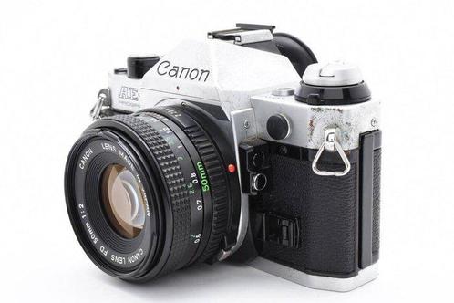 Canon AE-1 + New FD 50mm f/2 Analoge camera, Audio, Tv en Foto, Fotocamera's Analoog