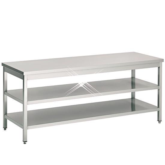 Rvs werktafel met dubbele onderschap 1000x600x900 mm, Zakelijke goederen, Horeca | Meubilair en Inrichting, Nieuw in verpakking