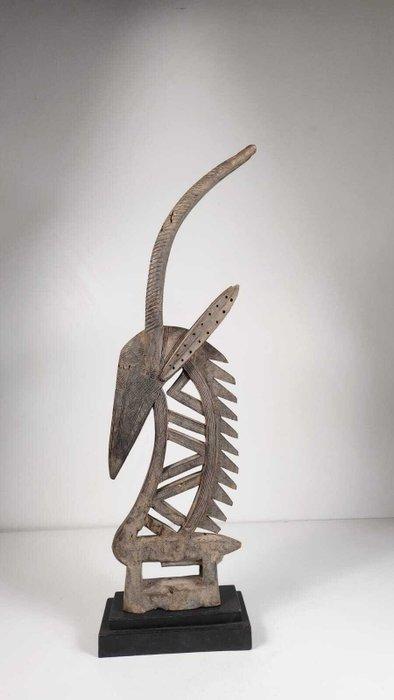 Kroon en hout - Tiwara - Mali (Zonder Minimumprijs), Antiek en Kunst, Kunst | Niet-Westerse kunst